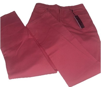 Gloria Vanderbilt Amanda Persimmon Coral Stretch Jeans W 10 Summer Vibe 32 x 30 