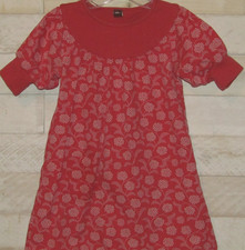 TEA COLLECTION Dress Floral Print Puffy Short Sleeves Girls 8