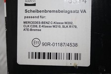 f&uuml;r Mercedes W210, S210, W202, C208 Bremsbel&auml;ge vorne Mapco 6514