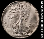 1944 Walking Liberty Half Dollar- Super Choice Gem Brilliant Unc++++ #J9350