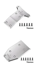 GPM Titanium Front/Rear Chassis Skid Plate 5mm Thick For LOSI 1/5 5IVE-TE 3.0