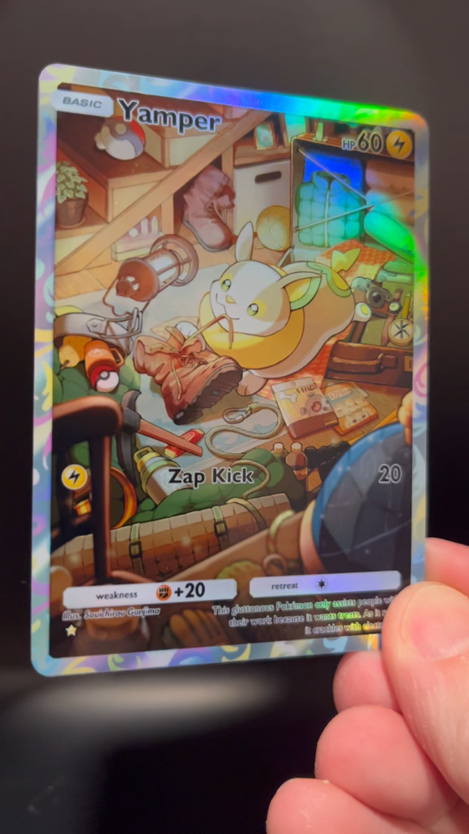 Yamper - Holo Fan Card Pokémon TCG Pocket Art | Secluded Springs