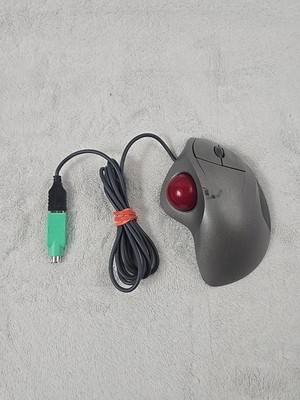 LOGITECH T-BB18 TrackMan Wheel Marble Mouse USB Corded Trackball Ball - Tested