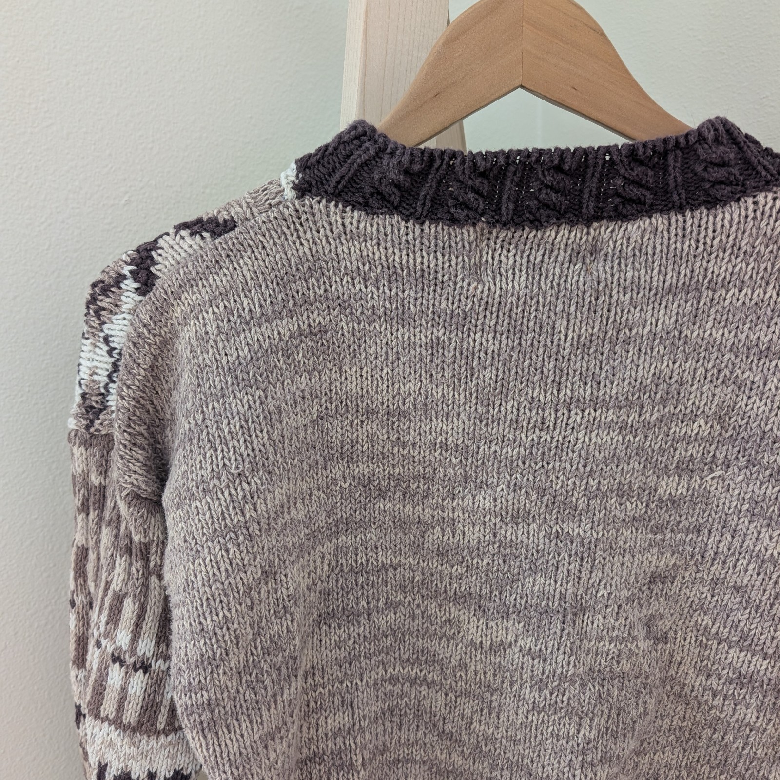 Vintage Argyle Patchwork Geometric Patterned Crop… - image 5