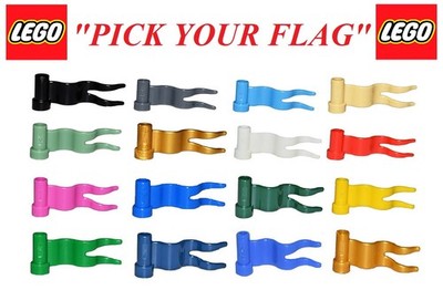 NEW Lego PICK YOUR FLAGS town village city Race Track Castle Kingdoms Space 