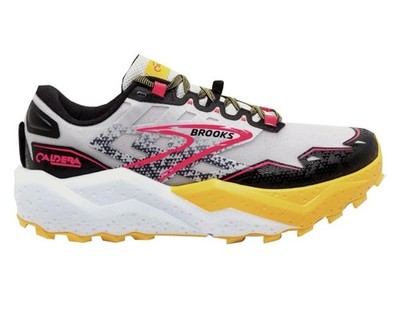 Brooks Caldera 7 Trail Running Shoes Women s 8 B Gray Yellow Lemon 1204041B094
