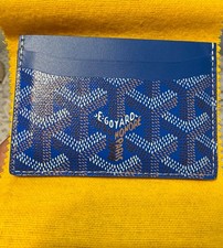 NEW Authentic Goyard Painted Saint Sulpice Sky Blue/Bleu Clair Card Holder
