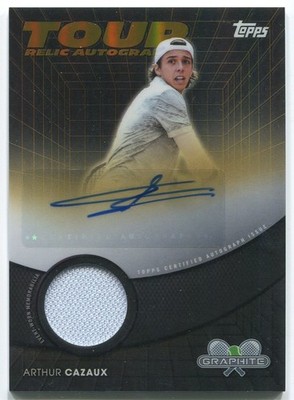 2026 Topps Graphite Arthur Cazaux Tour Auto Relic /25 Gold Parallel (TRA--ACK)