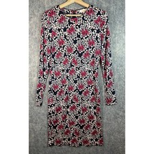NWOT Tory Burch Flavia Long Sleeve Floral Midi 100% Silk Dress - Medium