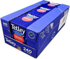 Tetley Original Tea Bags 3 Boxes of  240 Tea Bags Per Pack