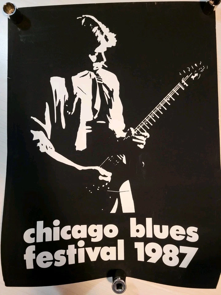 VTG Chicago Jazz Festival 1987 Original  Poster 20" x 26" RARE  - Bild 1 von 1