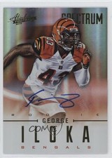 2012 Panini Absolute Rookie Spectrum Gold Auto /299 George Iloka #136 Auto 0n8h
