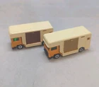 Matchbox Lesney Superfast No40 BEDFORD HORSEBOX 2x lot " LIGHT & DARK BROWN DOOR