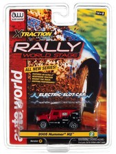 SC380A2 Auto World Xtraction Rally 2005 Hummer H2 red HO Scale Slot Car