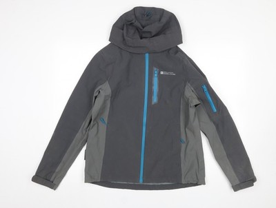 Mountain Warehouse graue wasserdichte Damen-Regenjacke mit Kapuze UK 12