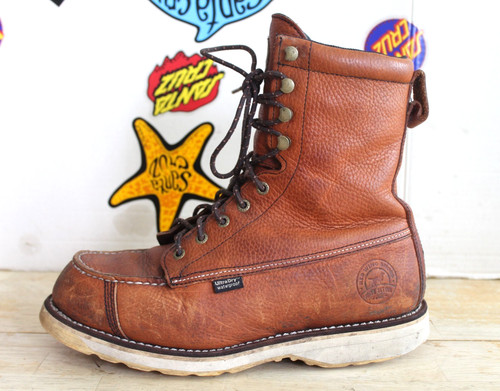 Irish Setter Wingshooter Men's 9" Brown Leather Boots 894 , US Size 10 E2.