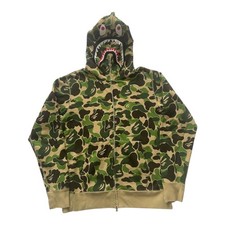 A Bathing Ape Bape ABC Camo Shark Full Zip Hoodie Green XL