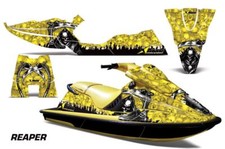 Jet Ski Graphique Kit Décalque Autocollant Pour Sea-Doo XP 1993-1996 Reaper Yllw