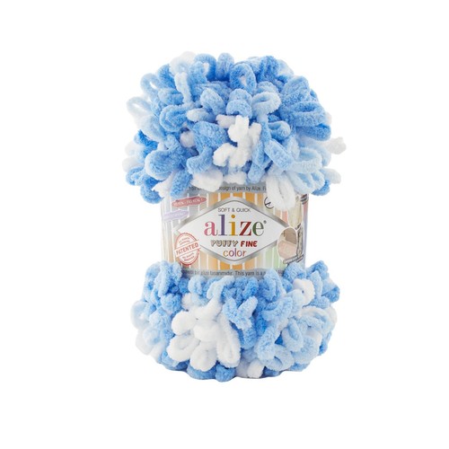 5 x ALIZE Puffy Fine Color Schlaufengarn Fingerstrickgarn - Bild 84 von 119