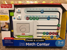 Centro de matemáticas Fisher-Price Think & Learn Count & Add 3-6 escuela preescolar en casa nuevo en caja