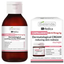 Bielenda Dr Medica Capillaries Anti Redness Cream & Emulsion Sensitive Skin SET
