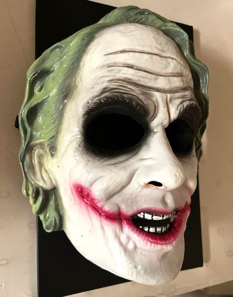 Máscara moldeada de PVC Dark Knight Joker Child PLÁSTICO RÍGIDO DURO Foto 3 de 4
