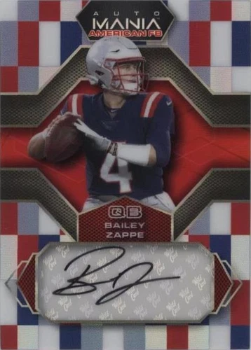 2022 Wild Card Auto Mania American Football Bailey Zappe #AMA-H4