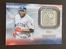 ⚾ 2021 Topps Baseball 70th Anniversary Logo Patch Insert #T70P-DO David ORTIZ ⚾