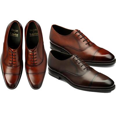 Loake Herren Phoenix Schuh dunkelbraun Kalbsleder Scotch dunkelbraun UK7 bis UK12