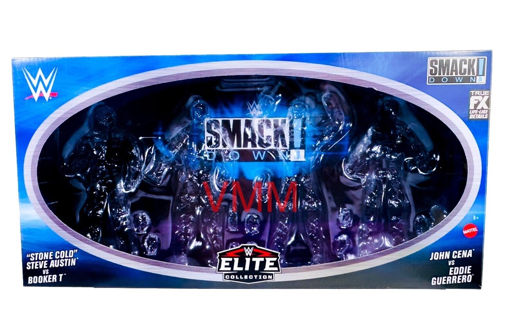 Mattel WWE SmackDown 25th Anniversary Target Exclusive Figure 4 Pack 2024 6” BOX