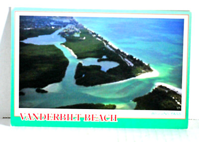 Naples Florida Vanderbilt Beach Aeiral View Postcard