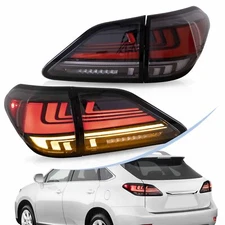 VLAND LED Tail Lights Fit 2009-2014 Lexus RX 350 450h w/Sequential Turn L+R Full