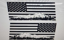 Mountain Amer. Us Flag Decals Compatible With Ford Excursion Side Window Flags