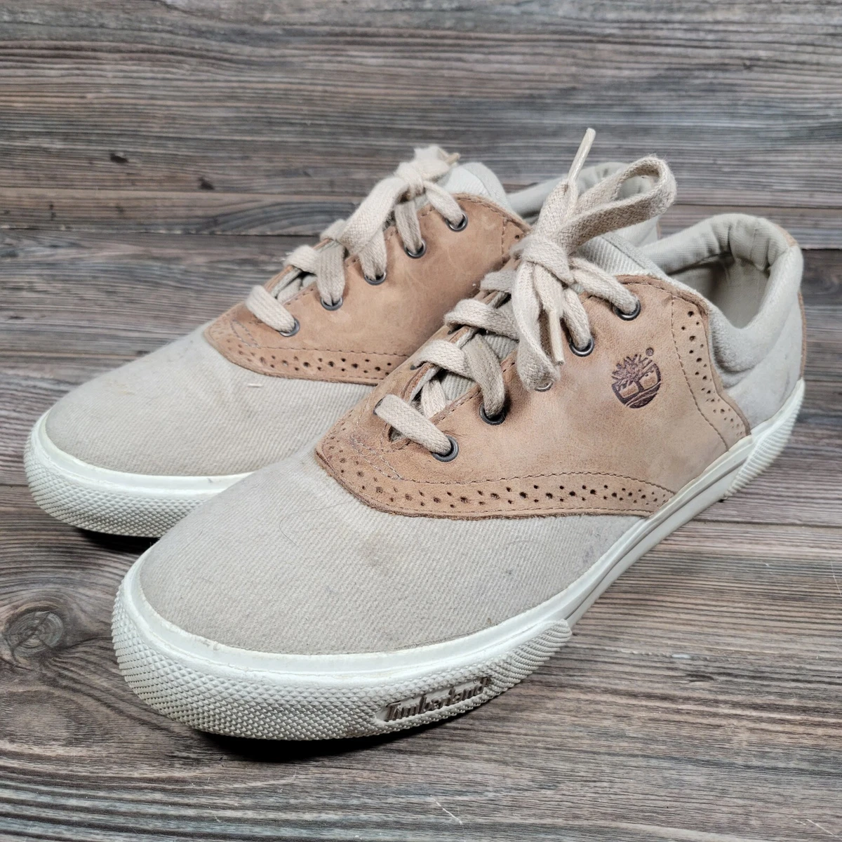 Timberland canvas deals sneakers