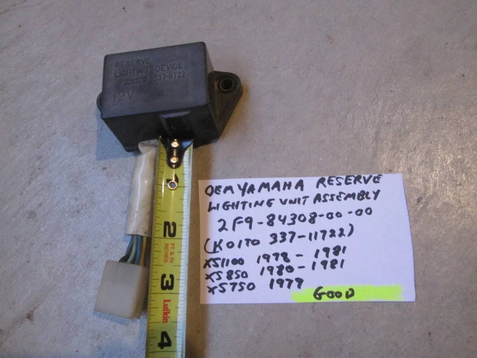 DISPOSITIVO DE ILUMINACIÓN RESERVA MODELOS YAMAHA XS750 / XS850 / XS1100 2F9-84308-00-00 Foto 3 de 4