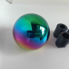 Neo Titanium Style Rainbow Ball Racing Sport Shift Gear Knob M12 M10 M8 Weighted