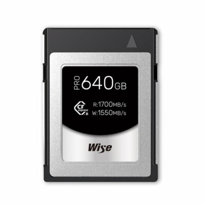 Wise CFexpress Type B PRO 640GB - RED Komodo-X , V-Raptor, V-Raptor XL certified