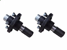 Two (2) 5x4.75 Replacement Idler Hub Spindle Kit Stub End Trailer Axle 3500# #84