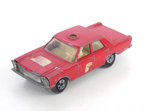Lesney Ford Galaxie Fire Chief No59 Toy Car Model Rare Vintage Matchbox