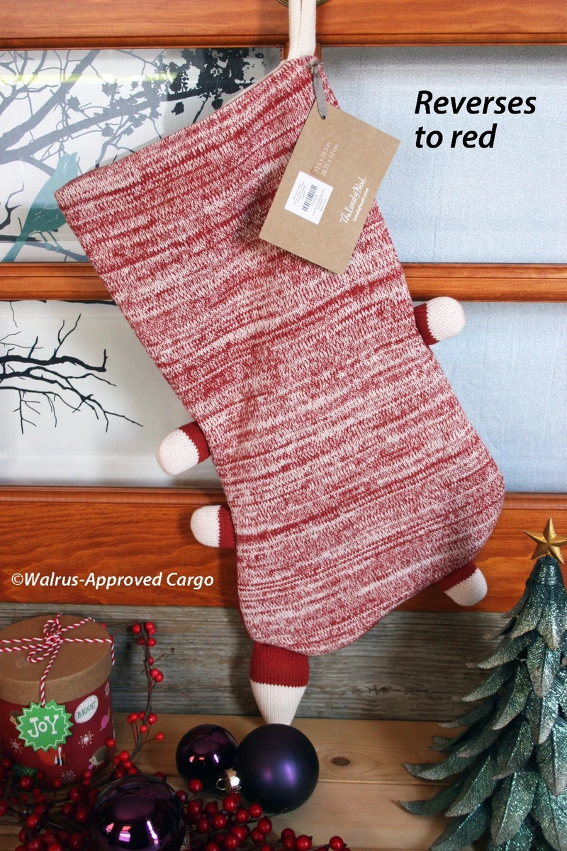 CRATE BARREL KIDS WOODLAND FOX STOCKING NWT SLY D COR FOR