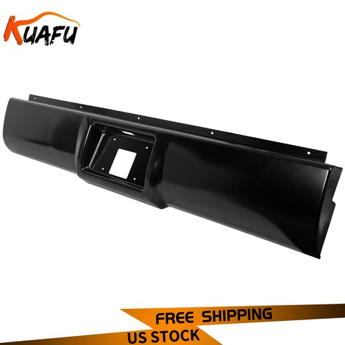 Steel Bumper Roll Pan Black For 88-98 Chevrolet Silverado Sierra C1500 2500 3500 - Picture 5 of 14