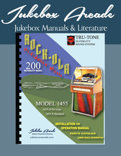 Rock-Ola 1455-D, 1455-S Installation, Instruction & Parts Manual Large Foldouts!