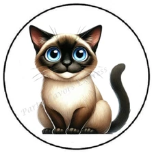 SIAMESE CAT ENVELOPE SEALS LABELS STICKERS PARTY FAVORS