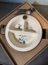 Little Boy Blue Vintage Baby Plate Set New In Original Box