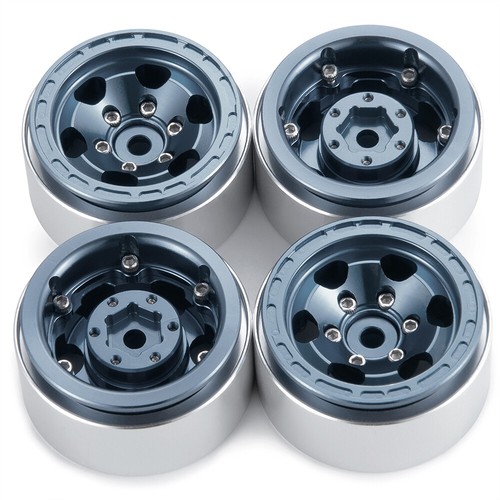 Llantas de buje de rueda Beadlock de aleación de 1,0 pulgadas para coche de radiocontrol axial 1/24 SCX24 1/18 TRX4M - Imagen 34 de 36