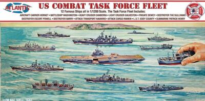 Atlantis Models 1/1200 US Navy Task Force Set 12 Different Ships Model Kit