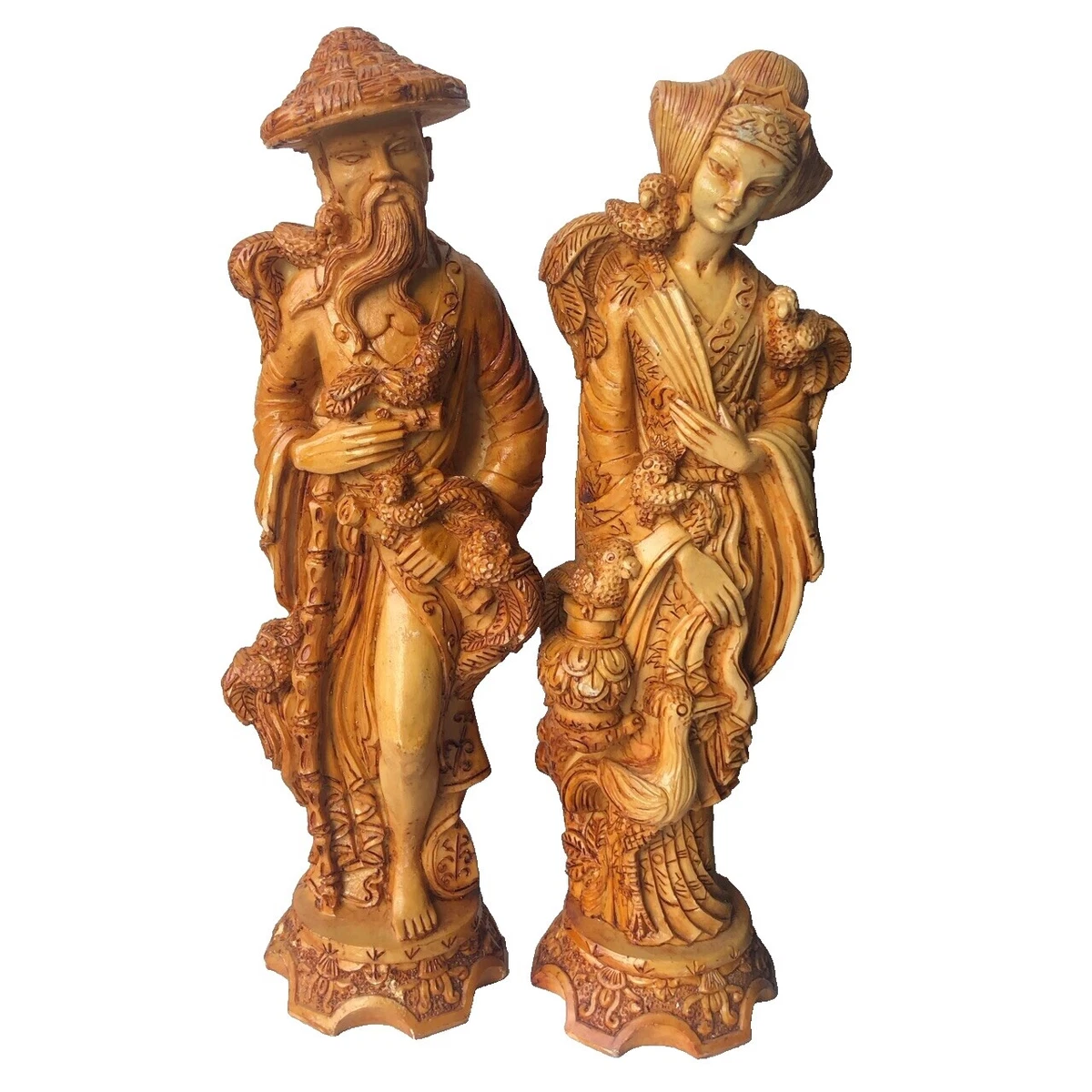 中国木制古董雕像和雕像| eBay