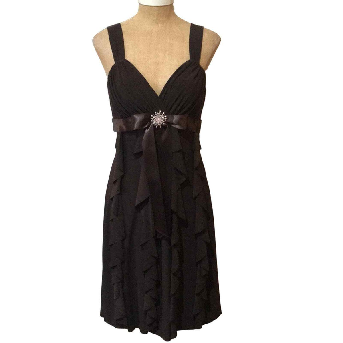 betsy and adam by linda bernell cocktail dress NWT Betsy & Adam by Linda Bernell Dress 8 Purple Sleeveless Flowy Crystal Event