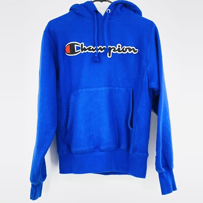 S Champion Life Reverse Weave Hoodie Sweatshirt Big Script Logo