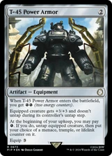 T-45 Power Armor (Surge 673) FOIL Fallout NM Rare MAGIC GATHERING CARD ABUGames